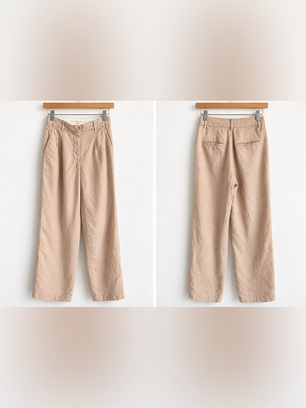 Aritzia Wilfred The Effortless Pant Linen – Beige – Size 2